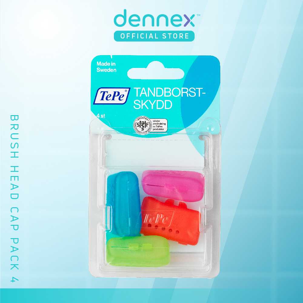 ที่ครอบหัวแปรงสีฟัน TePe Brush Head Cap  คละสี