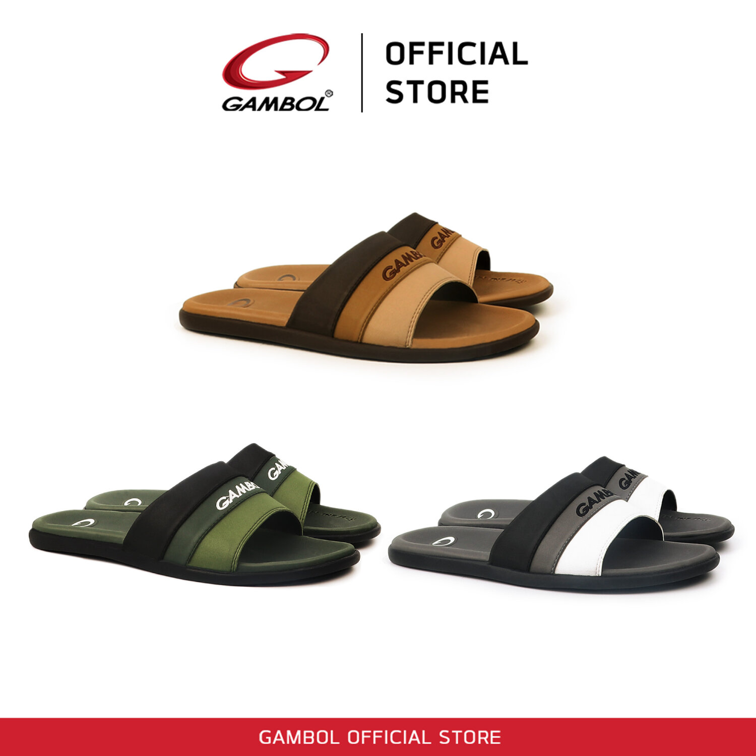 GAMBOL แกมโบล SWAP รองเท้าแตะสวมชาย รุ่น GM12107 Size 40-44