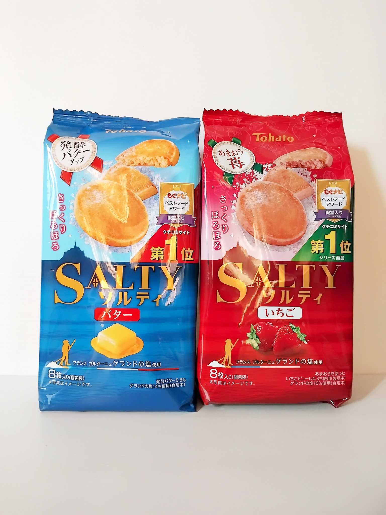 Tohato Biscuits - Salty Butter บิสกิตรสเนยเค็ม, Butter Strawberry บิสกิตรสเนยสตอเบอรี่