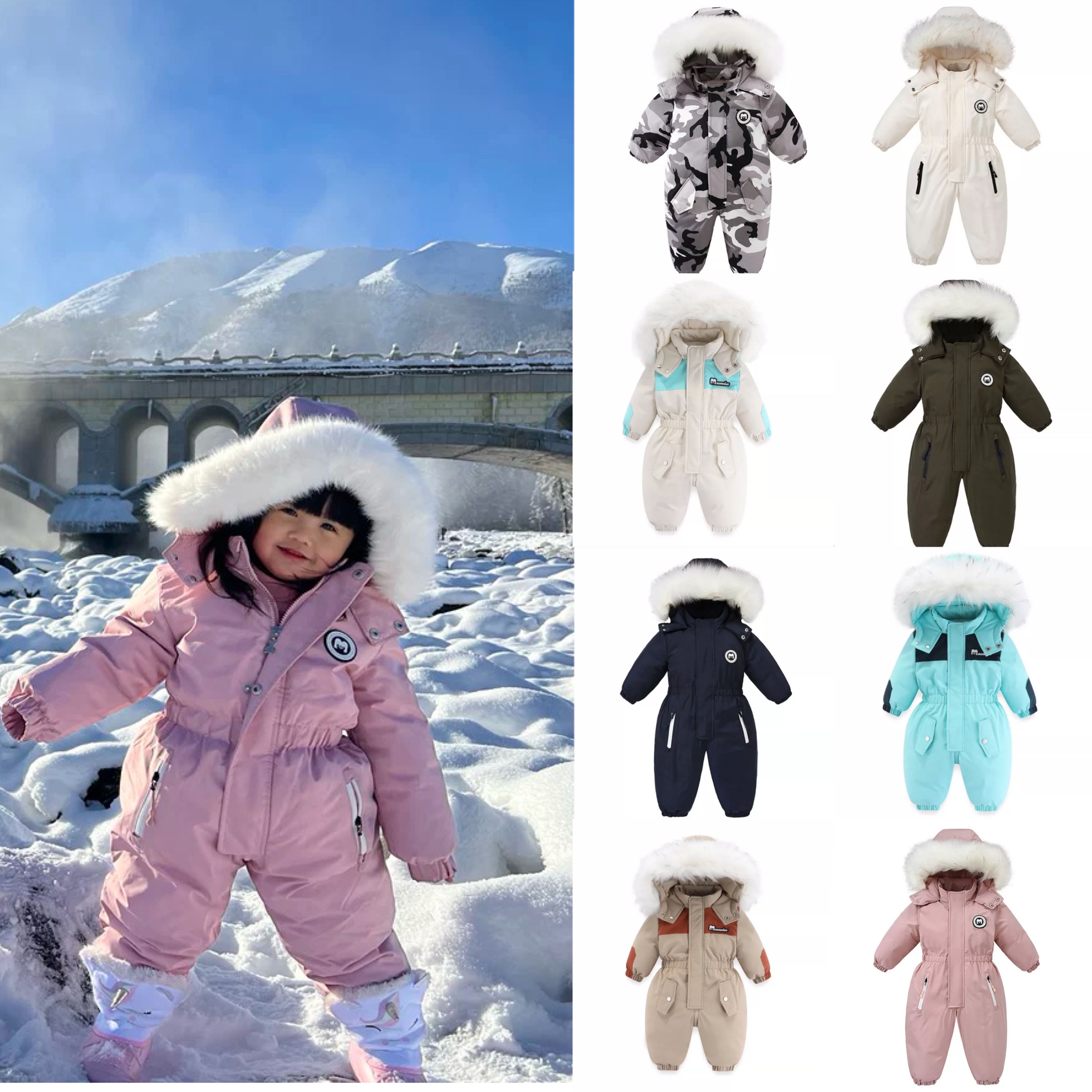 Preorder12-15วัน- Snowsuits ติดลบได้-20 /Sz90-120