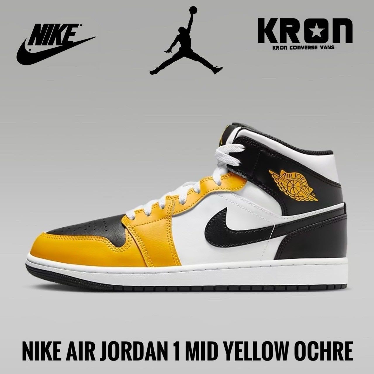 Nike Air Jordan 1 Mid Yellow Ochre