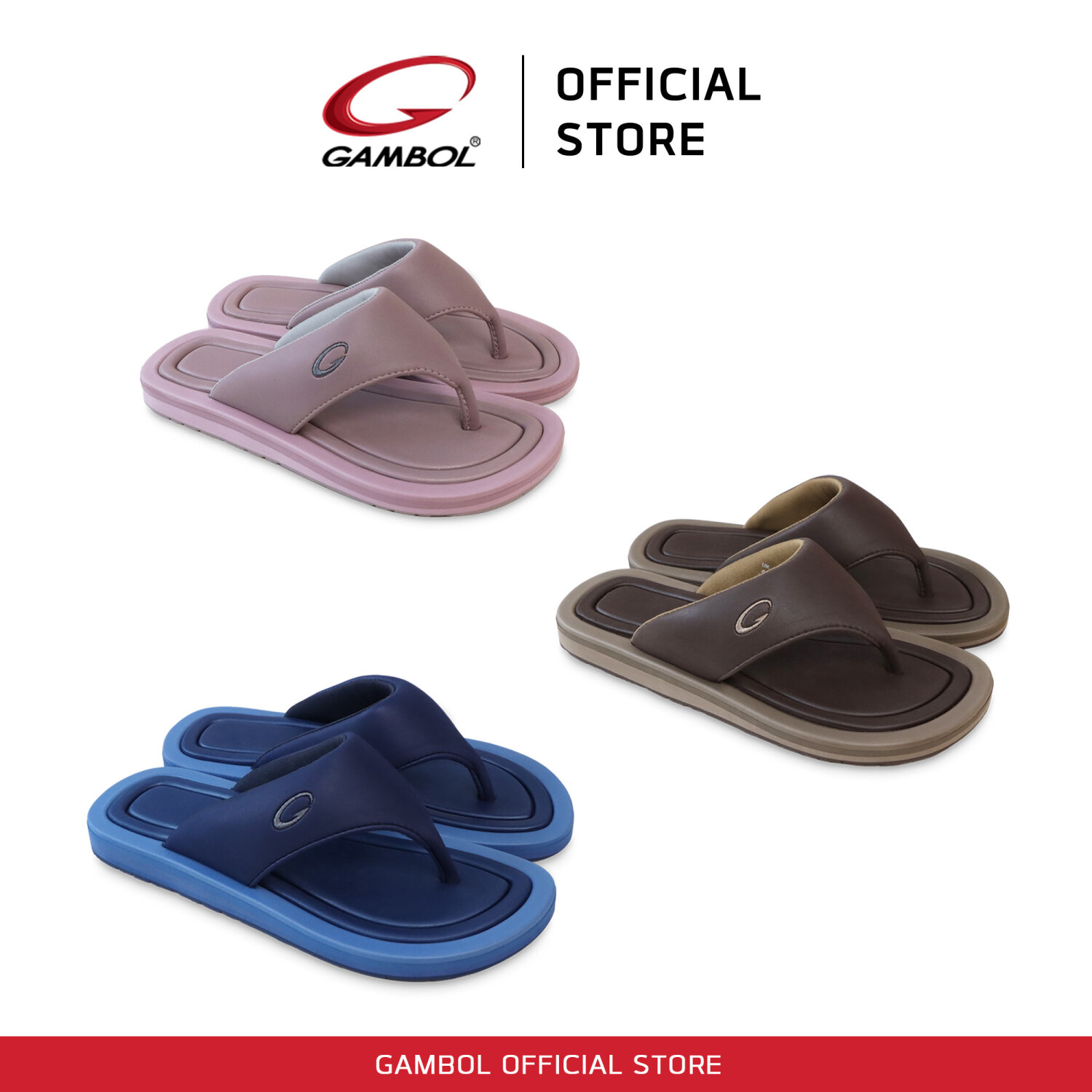GAMBOL แกมโบล รองเท้าแตะหนีบหญิง รุ่น GW11419 Size 36-39