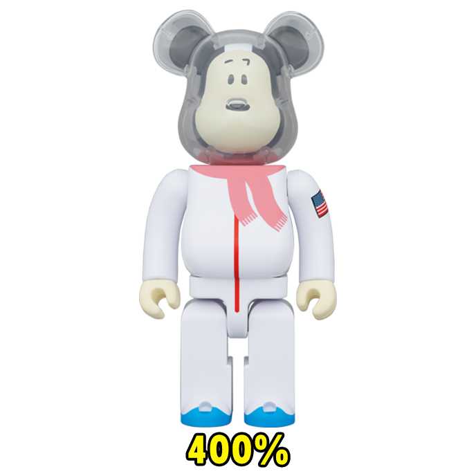 BE@RBRICK  - ASTRONAUT SNOOPY - WORLD WIDE TOUR 3 -  400% (TC)