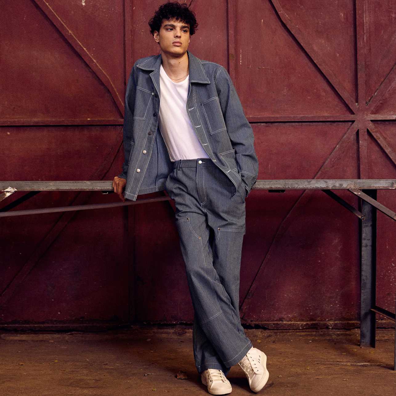 [MOO 1/24] Stripe Denim Pants