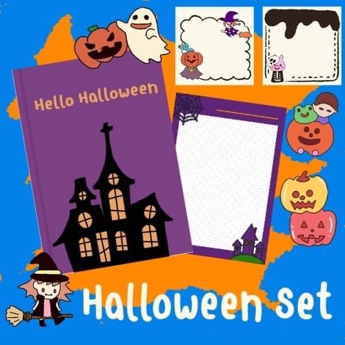 Digital Notebook : Halloween set พร้อมของตกแต่ง