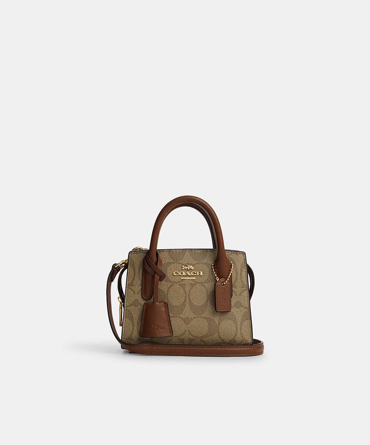 COACH ANDREA MINI CARRYALL IN SIGNATURE CANVAS CO975 IME74