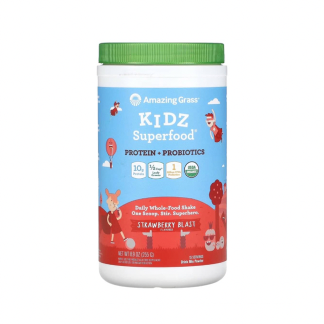 Kids Superfood Organics โปรตีน+Probiotic (1พันล้าน CFU) แบรนด์ Amazing grass