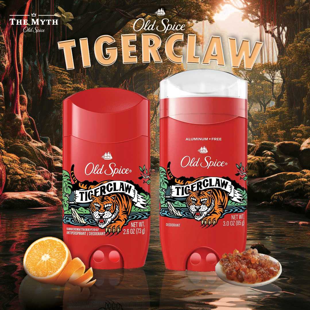 Old Spice โรลออน กลิ่น Tigerclaw หอมฟรุ้ตตี้ นุ่มนวล อโรม่า น่าค้นหา