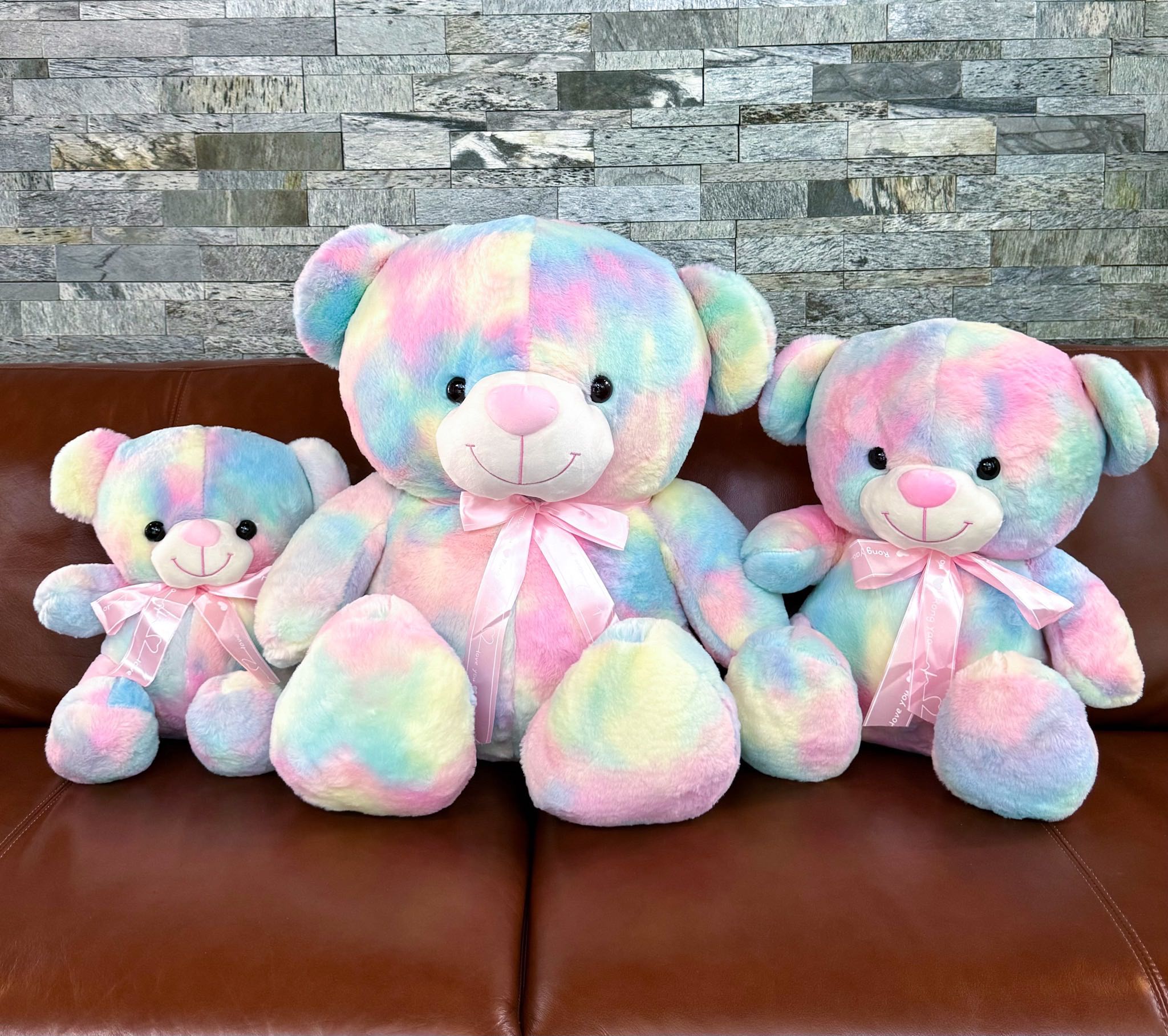 ตุ๊กตาหมีสายรุ้ง 35-65cm.