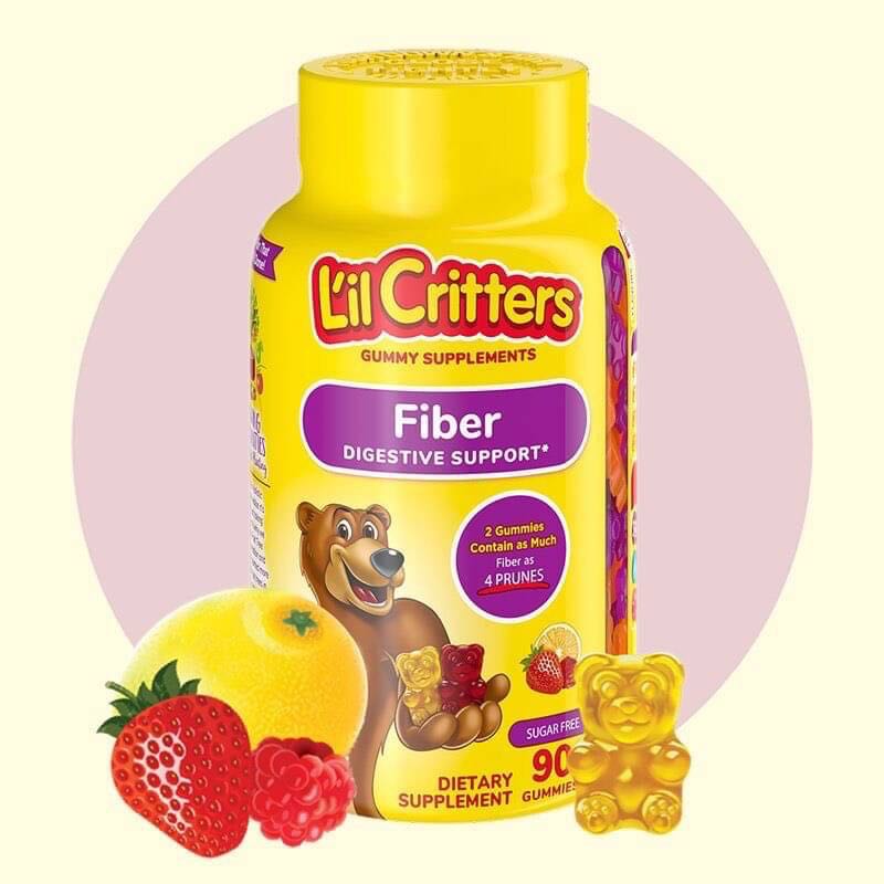 วิตามินช่วยขับถ่าย Lil critters Fiber digestive supply สำหรับเด็ก 