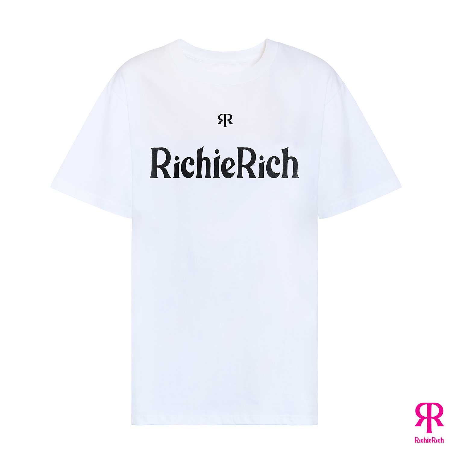 RICHIERICH By TandT - RICHIE RICH LOGO PRINTED COTTON JERSEY T-SHIRT