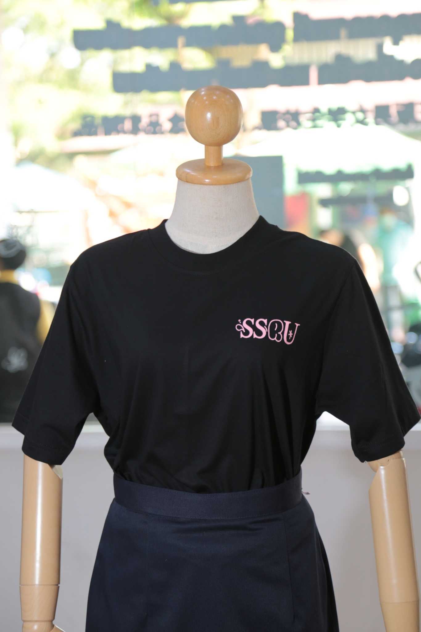 เสื้อยืดคอกลมSSRU มี 2 สี สีกรมท่า/สีดำ