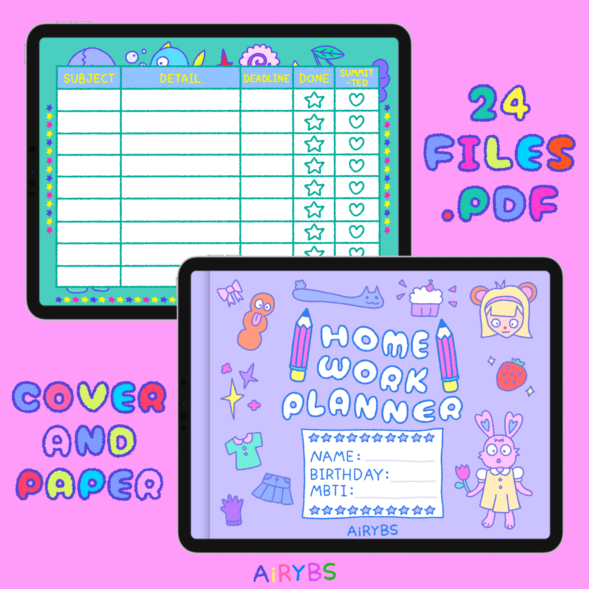 Digital Homework Planner 🖍️🏠
