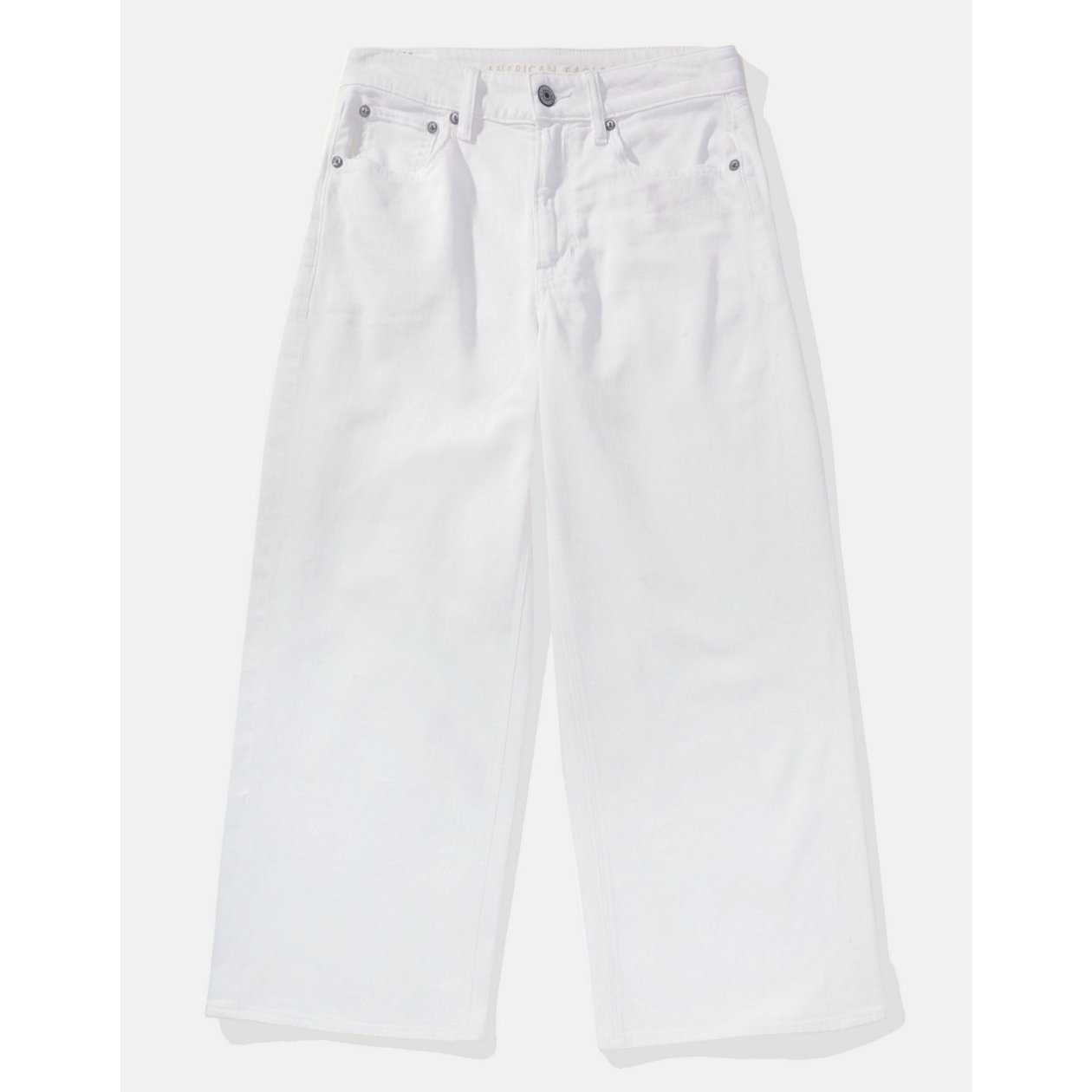 กางเกงยีนส์ ผู้หญิง SHR BAGGY WIDE LEG CROP ( 043-4967-100 )
