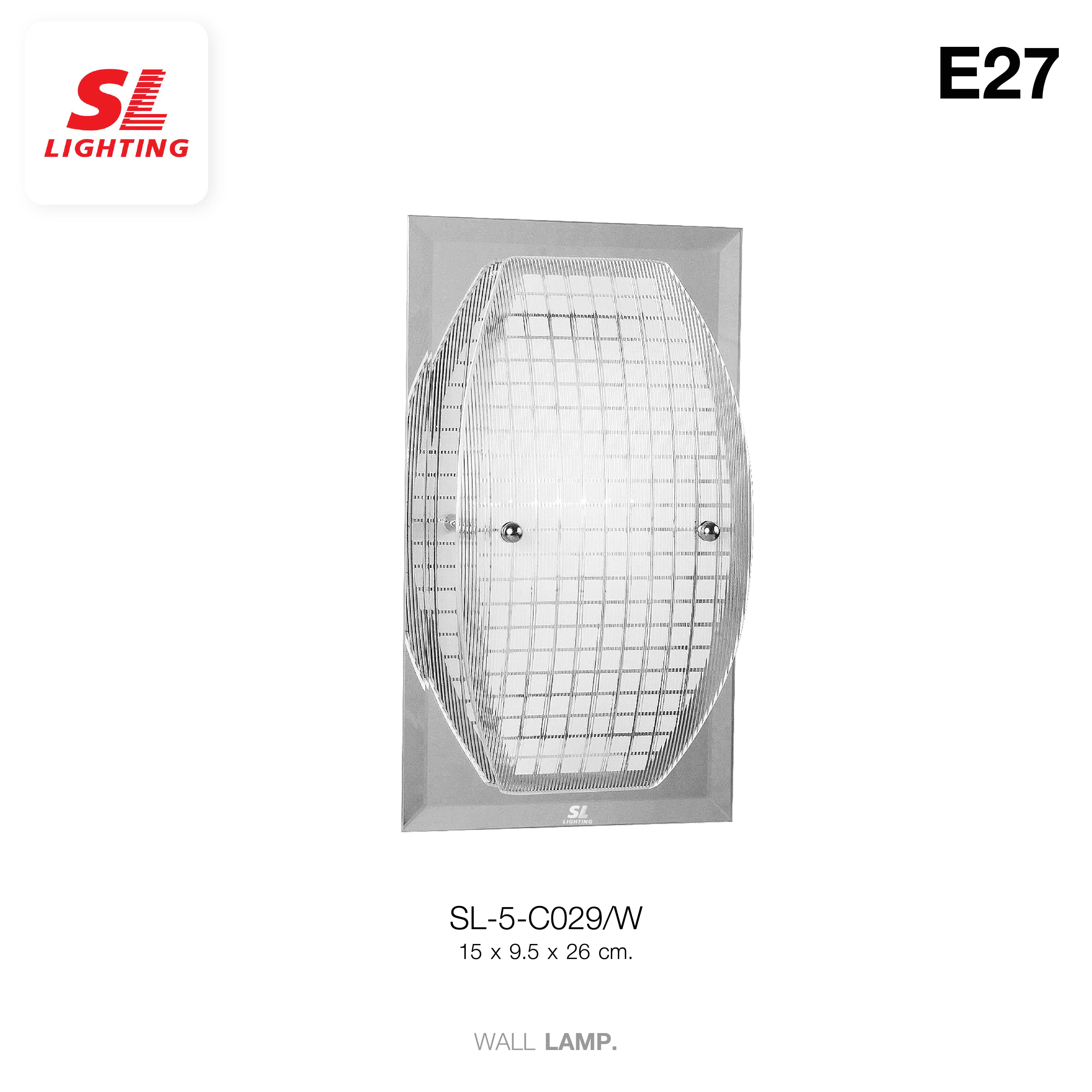 SL LIGHTING | Wall Lamp โคมไฟติดผนังภายใน ขั้วE14 สไตล์โมเดิร์น รุ่น SL-5-C029/W