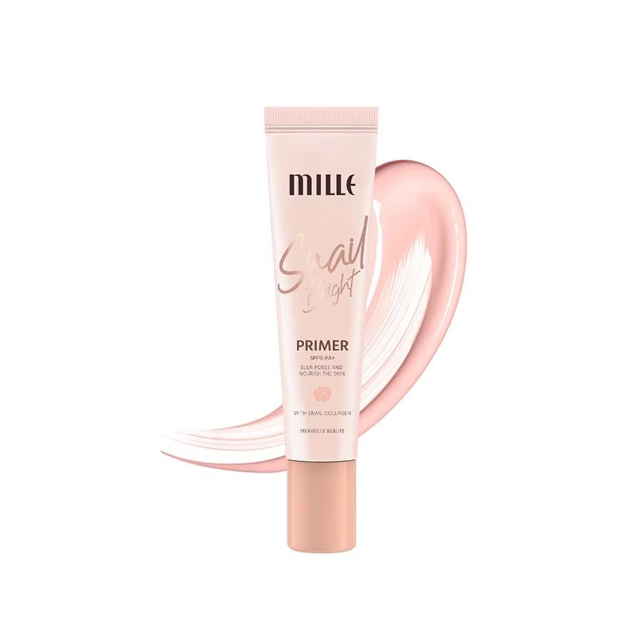 Mille Snail Bright Primer SPF15 PA+ 8g. (ไพรเมอร์คอลลาเจน)