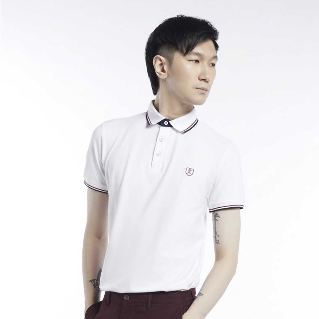 เสื้อโปโลป้องกันแบคทีเรีย สีขาว | 00931