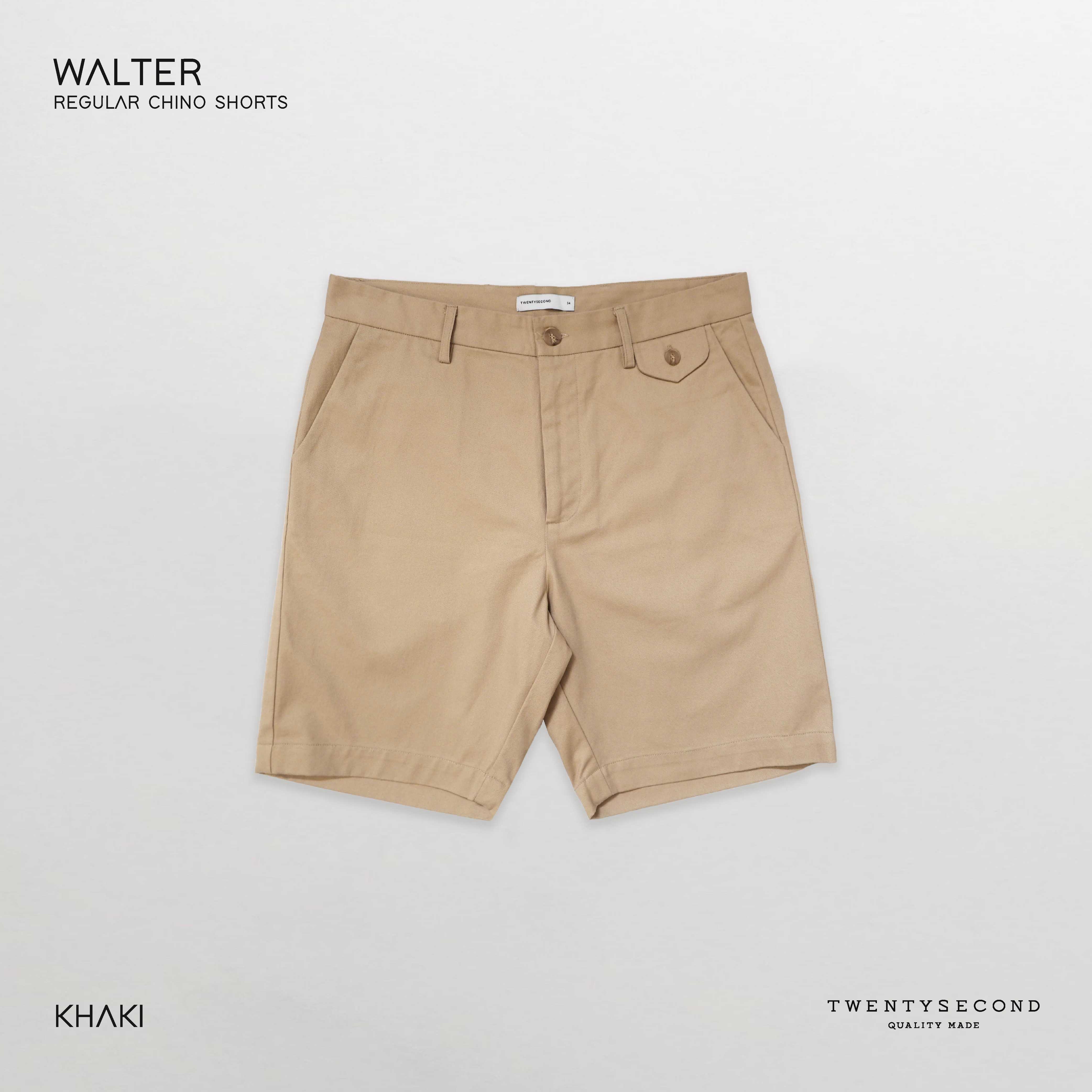 WALTER REGULAR CHINO SHORTS - KHAKI