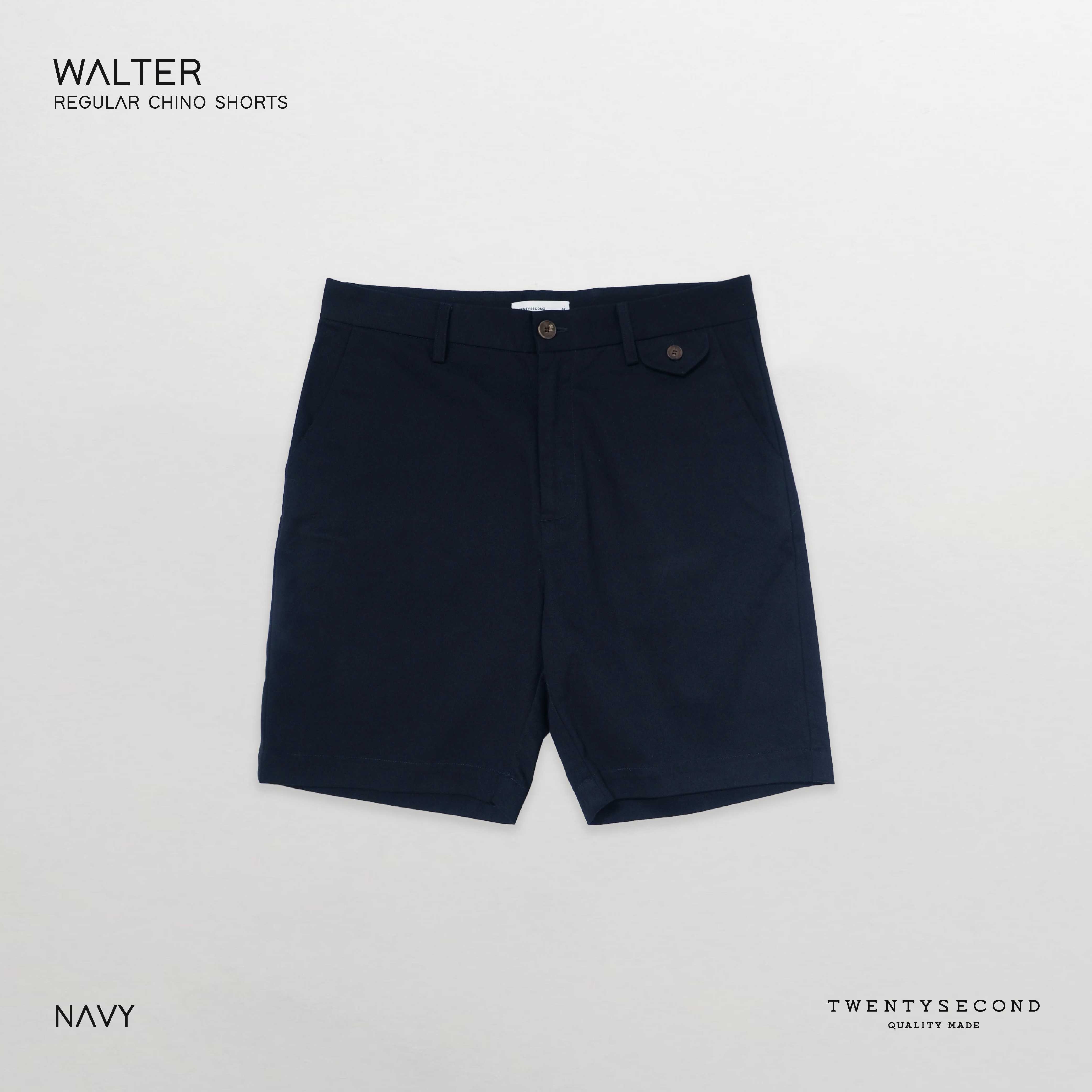 WALTER REGULAR CHINO SHORTS - NAVY