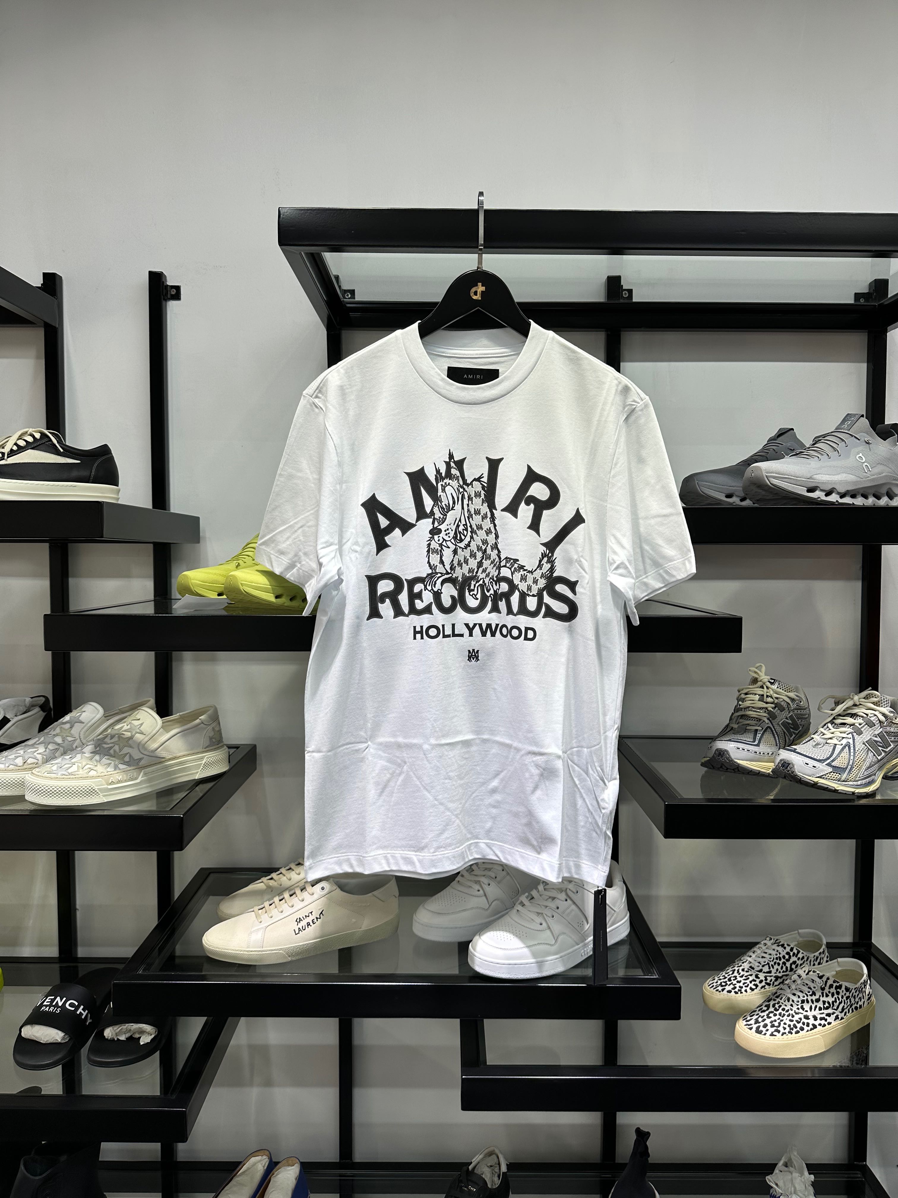 Amiri Records Wolf Tee ( White )