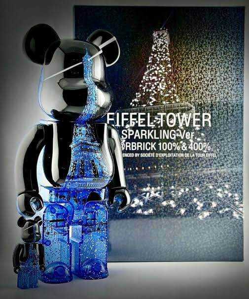 Be@rbrick Eiffel Sparking 100%+400%