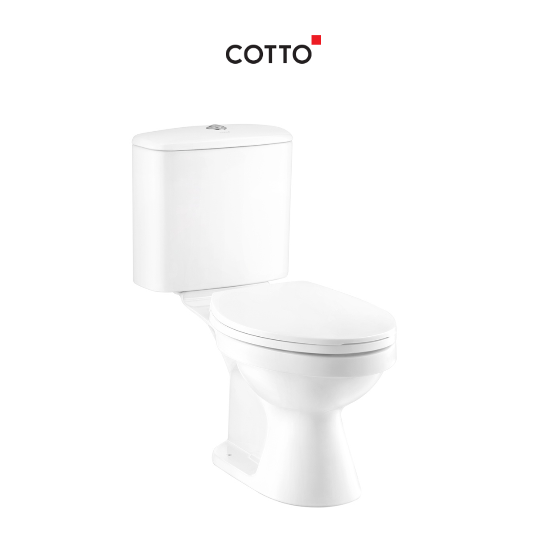 COTTO C13440 WH สุขภัณฑ์สองชิ้น รุ่น Ben Closet 3/4.5L