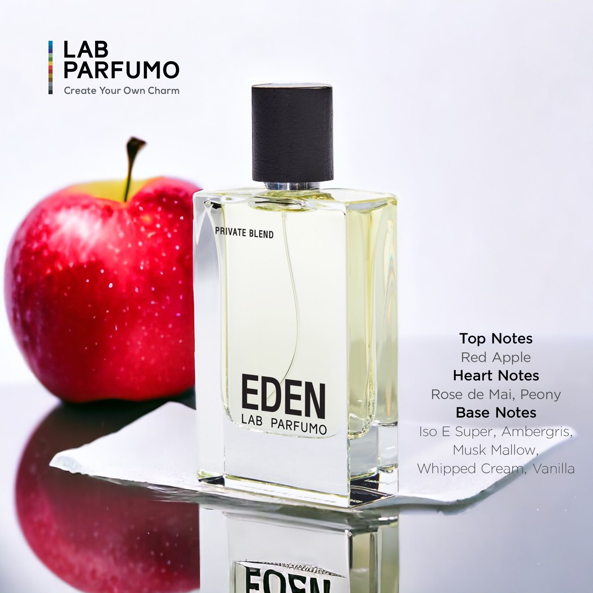 LAB Parfumo, Eden น้ำหอมผู้หญิงและผู้ชาย (ขนาด 50 ml) ความหอมหวานต้องห้าม มีชีวิตชีวา น่าลิ้มลอง