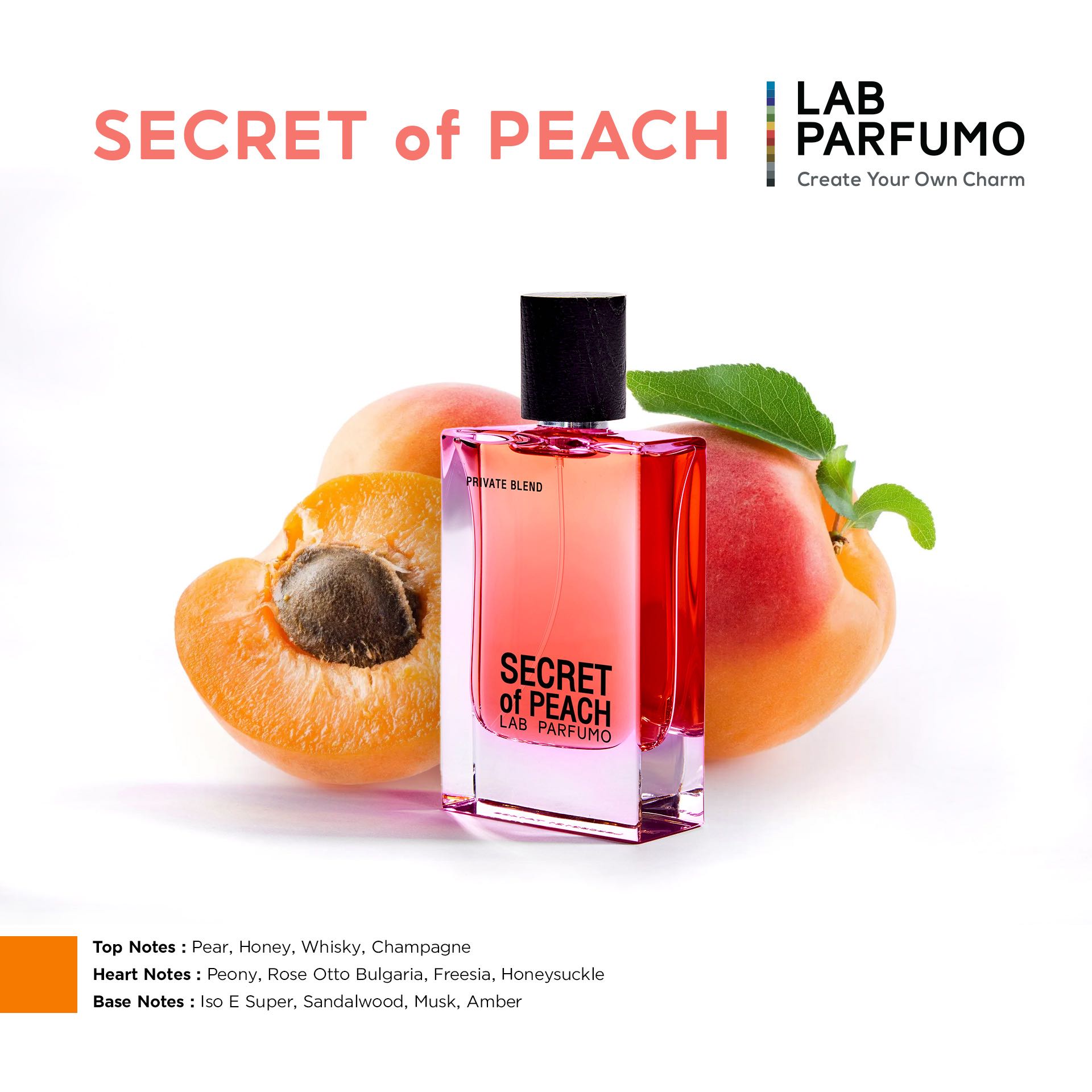 LAB Parfumo, Secret of Peach น้ำหอมผู้หญิง (ขนาด 50 ml.) เซ็กซี่ นุ่มนวล อ่อนเยาว์ น่าทะนุถนอม