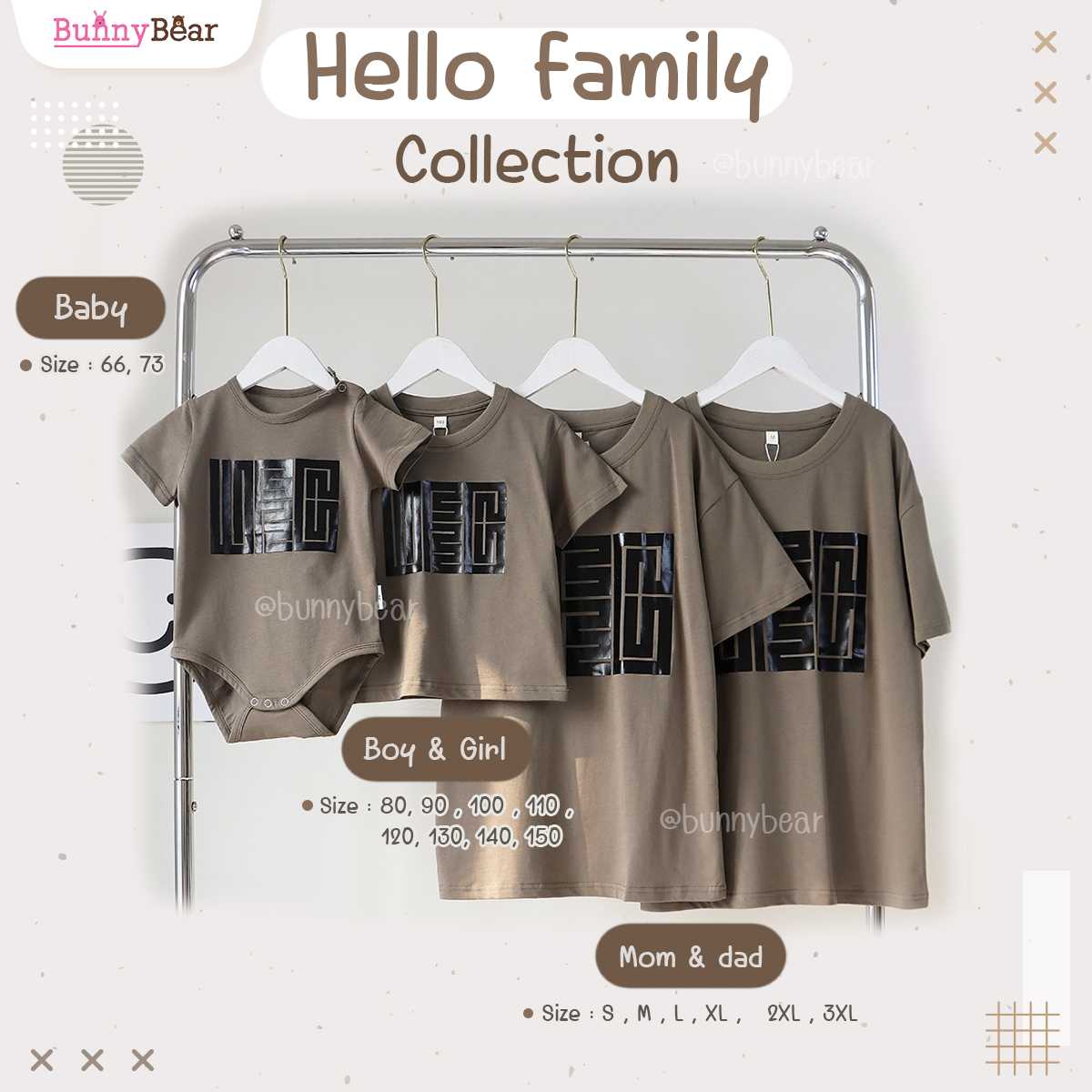 👪ชุดเซ็ทครอบครัวสุดคูล - Hello family collection