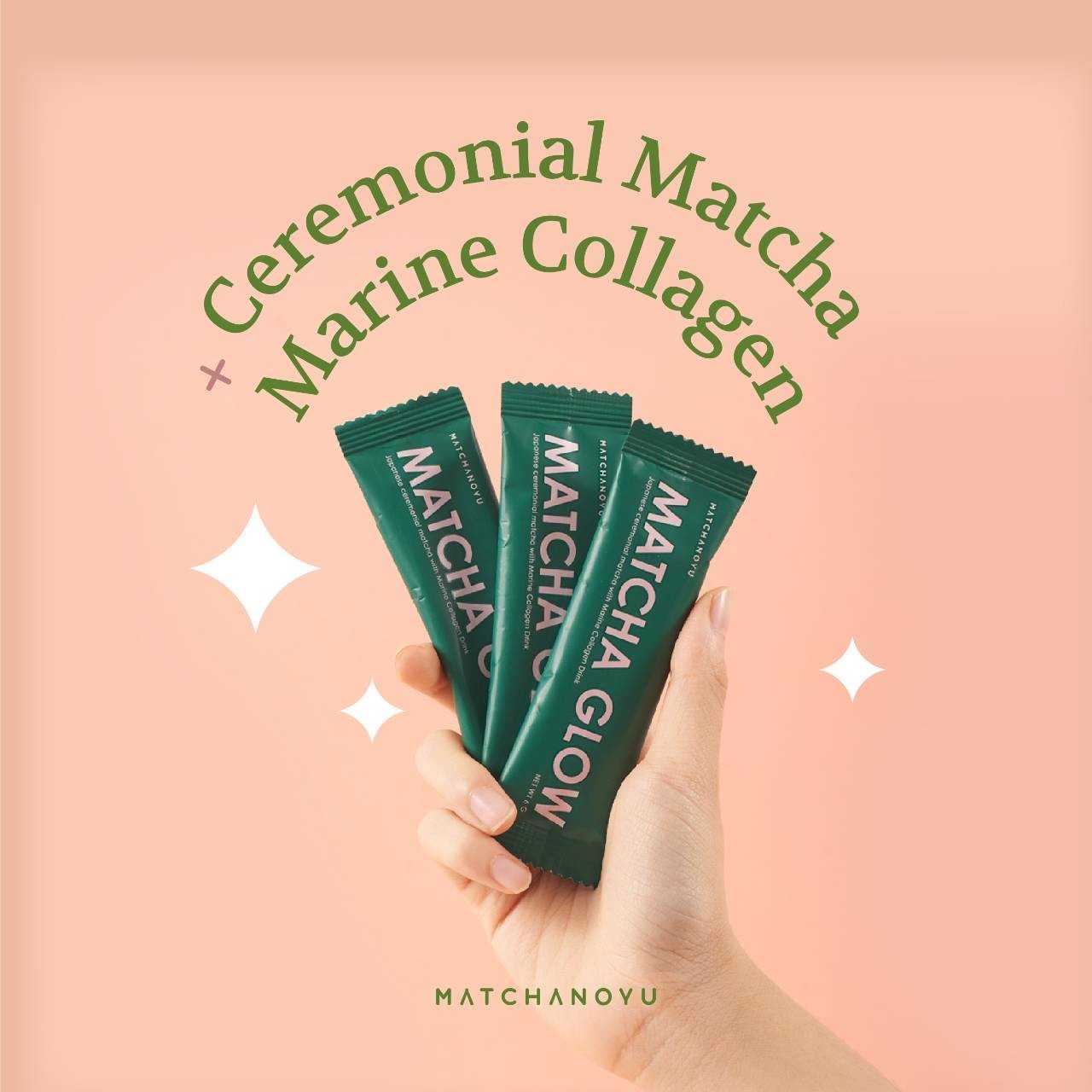 Matchanoyu Matcha Glow - มัทฉะเกรดพิธีชงชาผสมคอลลาเจน Ceremonial Matcha + Marine Collagen