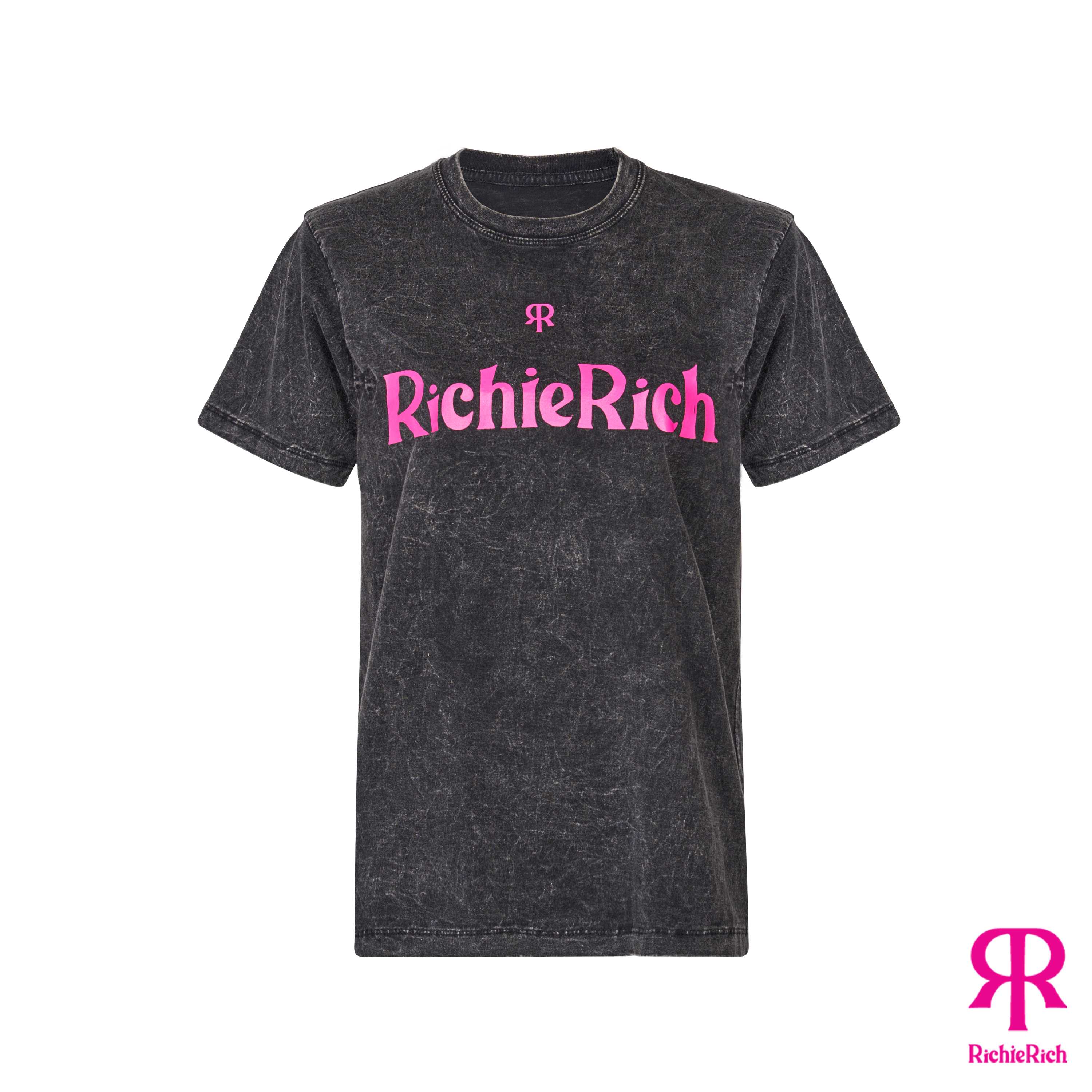 RICHIERICH By TandT - RICHIERICH LOGO PRINTED COTTON JERSEY T-SHIRT
