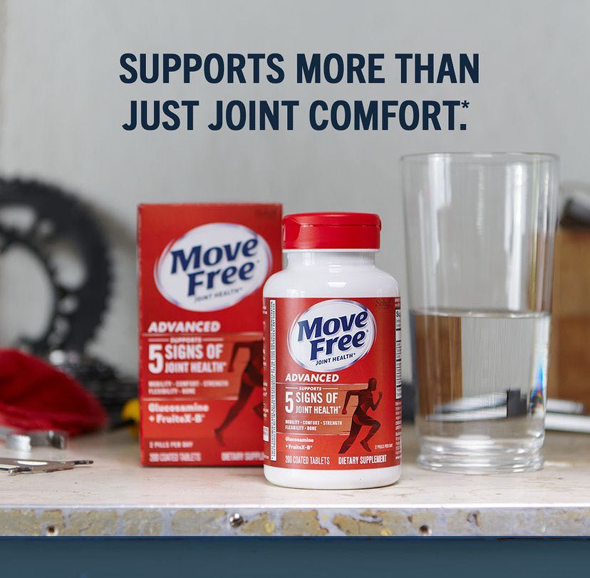  Move Free Advanced Glucosamine Chondroitin + Calcium Fructoborate บำรุงเข่า ข้อ อักเสบ