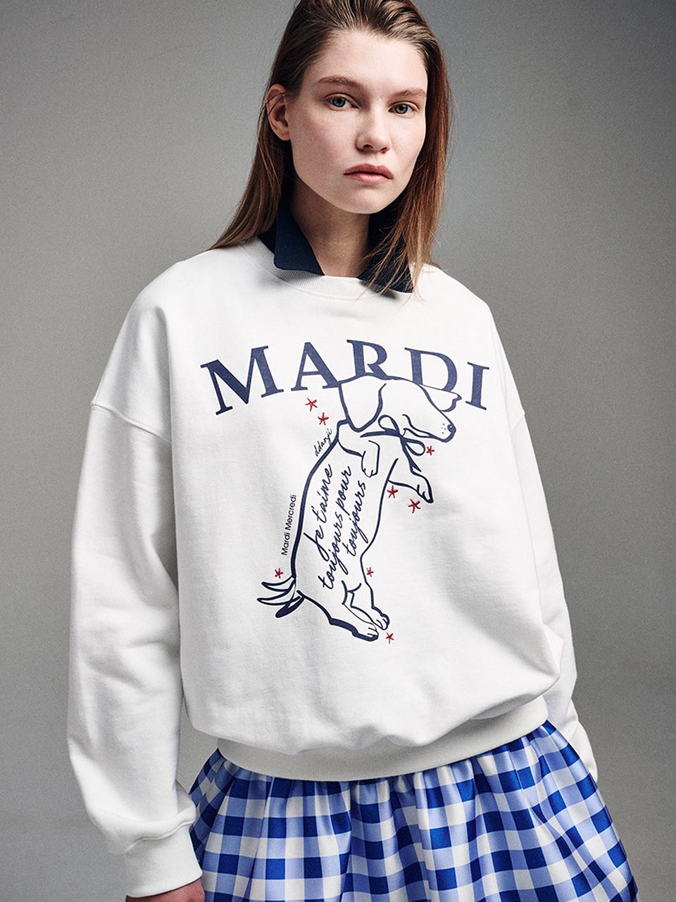[PREORDER] MARDI MERCREDI SWEATSHIRT SWING THE TAIL DDANJI ค่าส่งในไทย 60 แฟลช