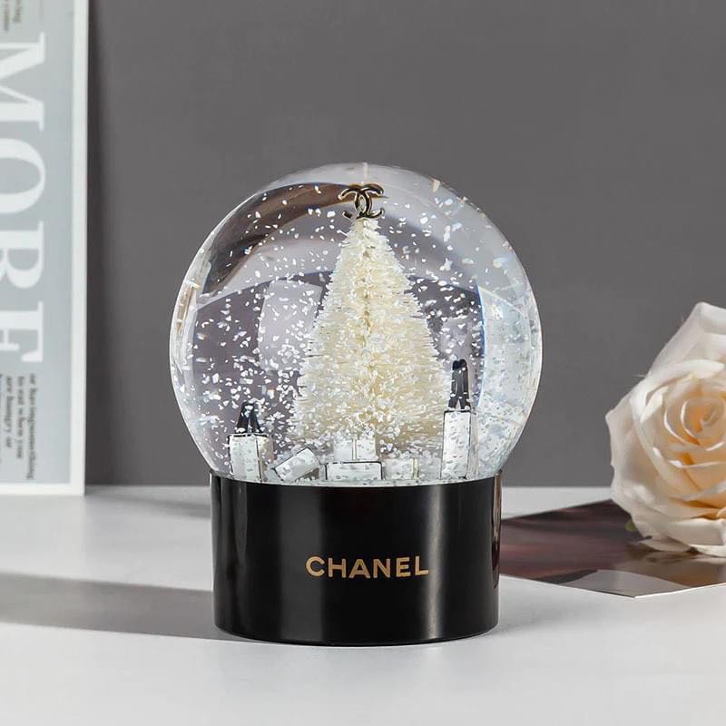 Chanel christmas snow globe