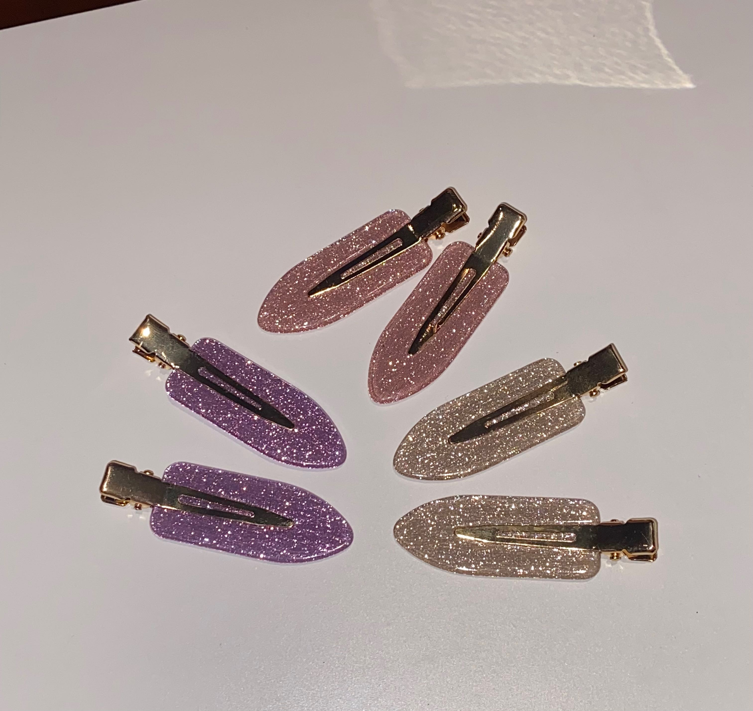 Glitter hairclips🎀💟⭐️