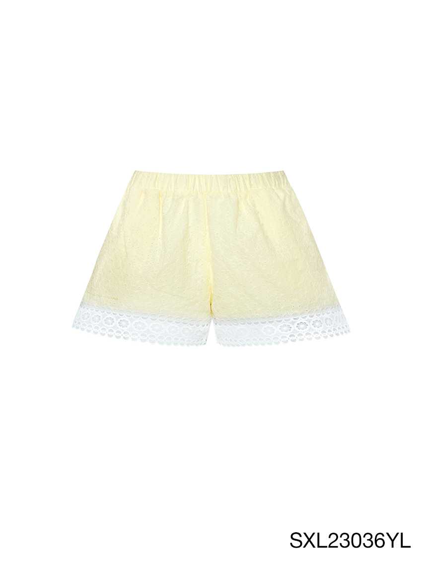 SABINA | JANESUDA x SABINA กางเกงขาสั้น Charlotte รหัส SXL23036 สีเหลืองอ่อน
