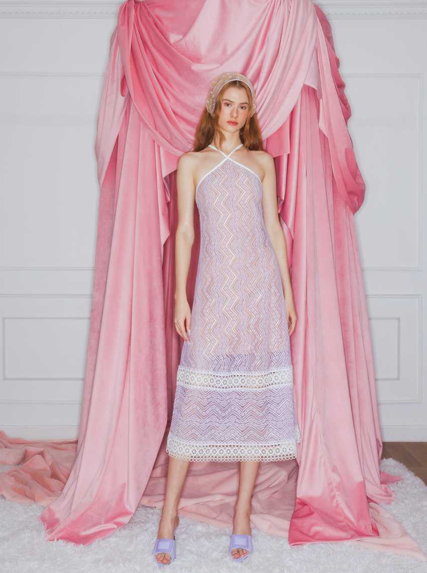 SABINA | JANESUDA x SABINA เดรสยาว Lilac รหัส SDL23039 สีม่วงอ่อน