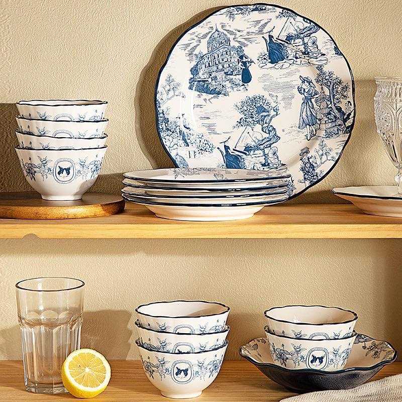 Set French cat  🐱💙  Twinnies Decor
