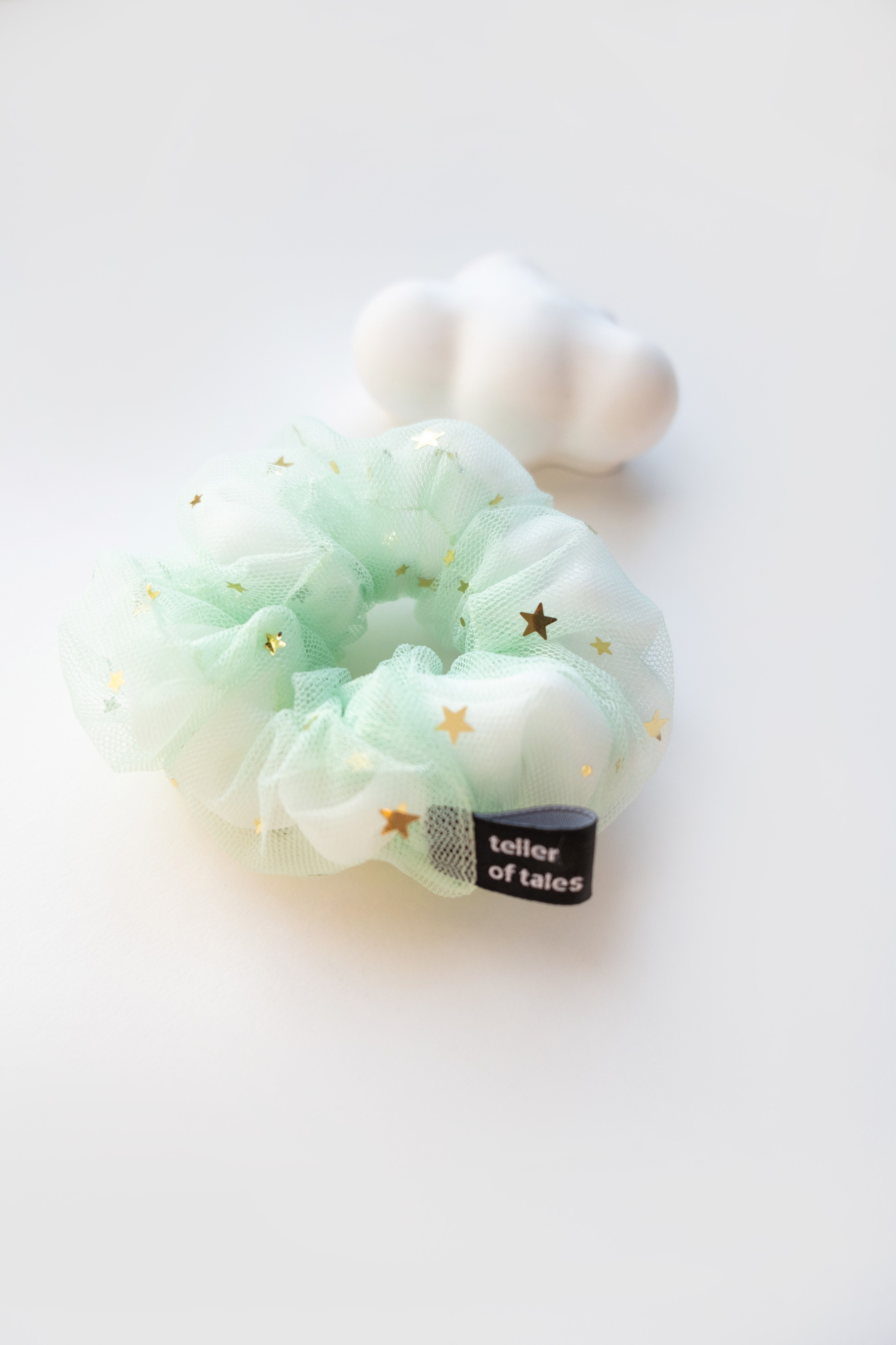 teller of tales scrunchies - minty (starry sweets collection)