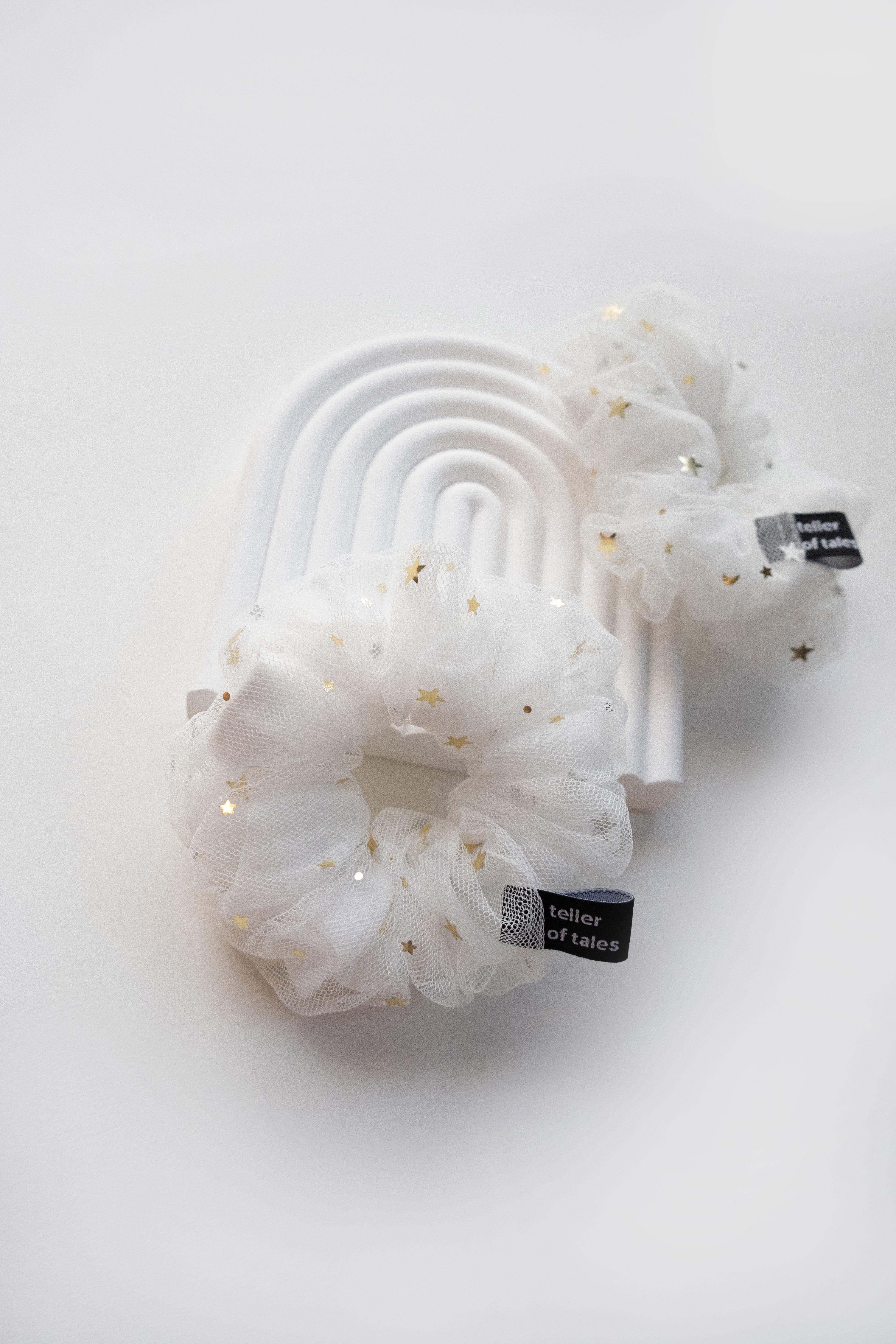teller of tales scrunchies - marshmallow (starry sweets collection)