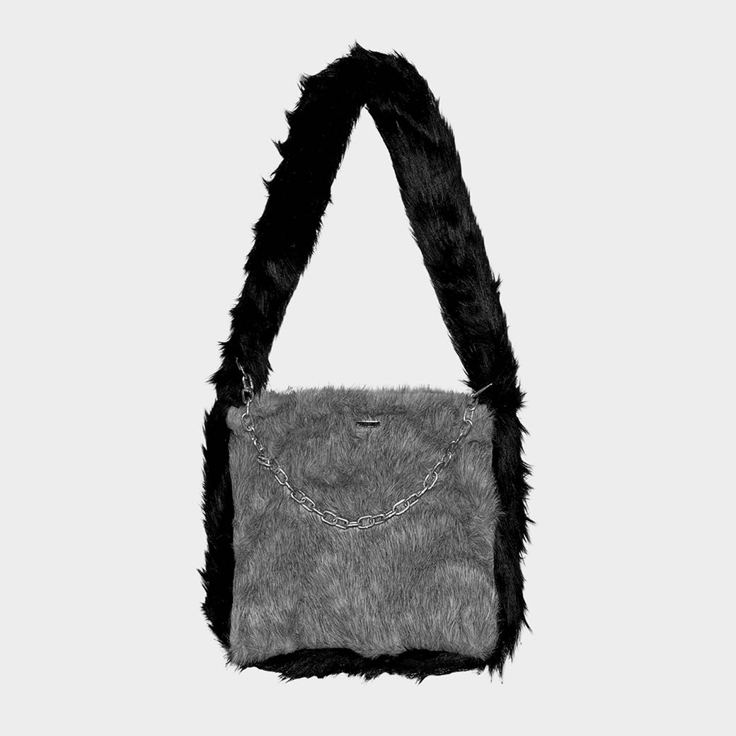 Nabi Club - Weird Fur Bag [Gray Black]