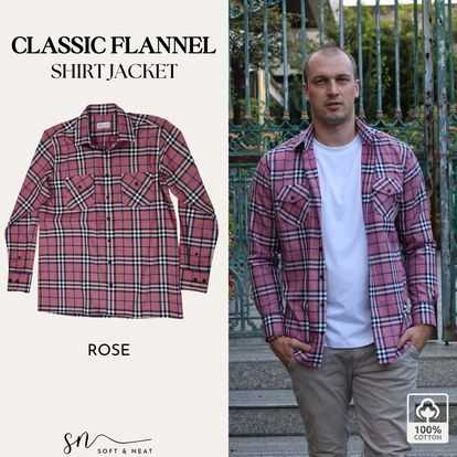 Rose Classic Flannel​ Shirt