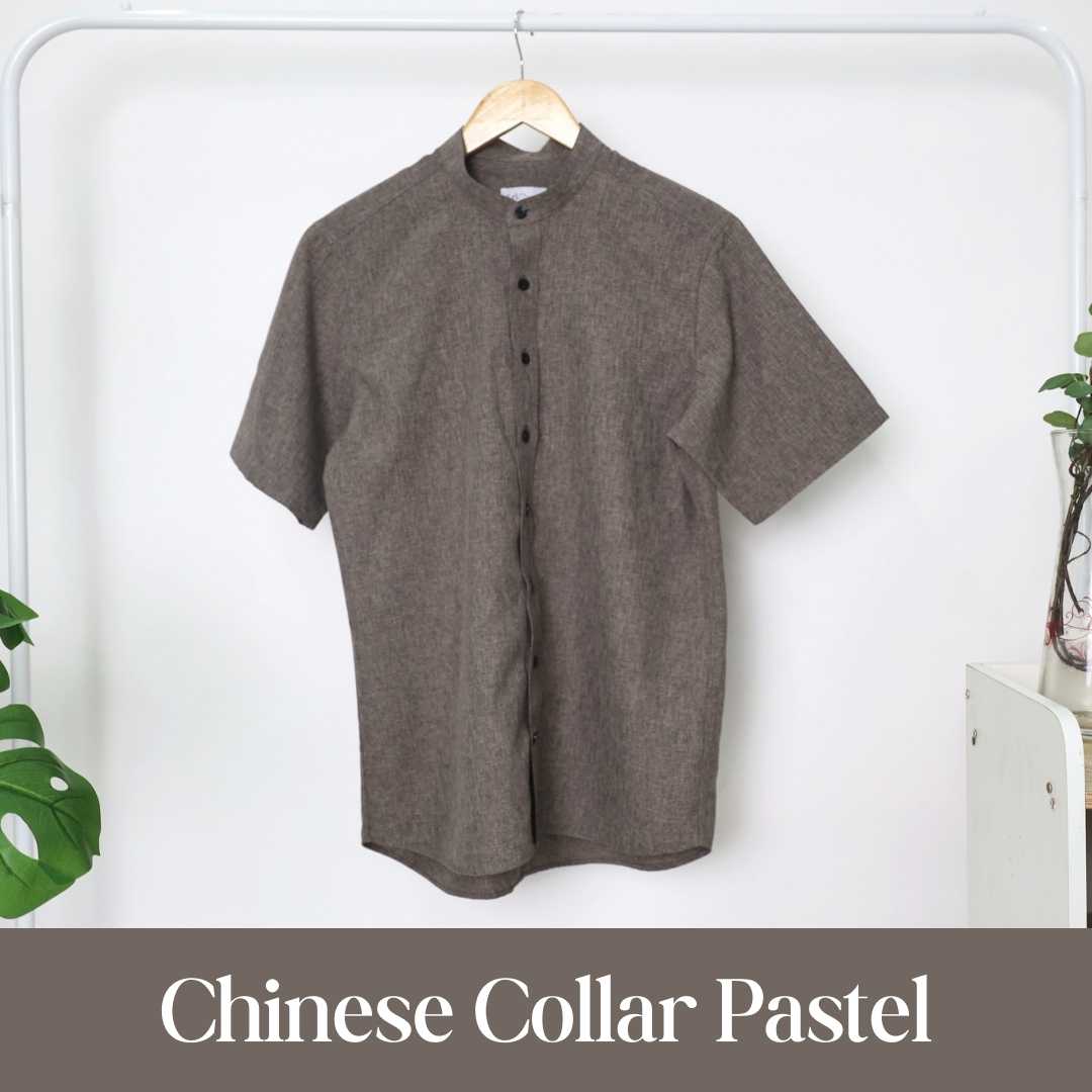 Wood Chinese Collar Pastel