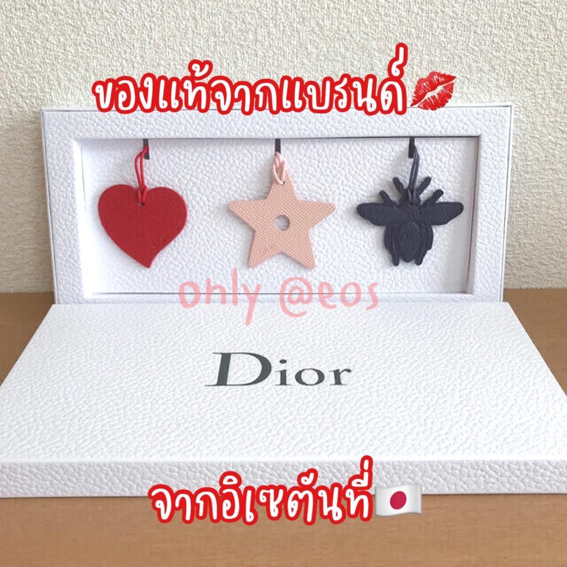 DIOR CHARM LEATHER SET OF 3 PCS