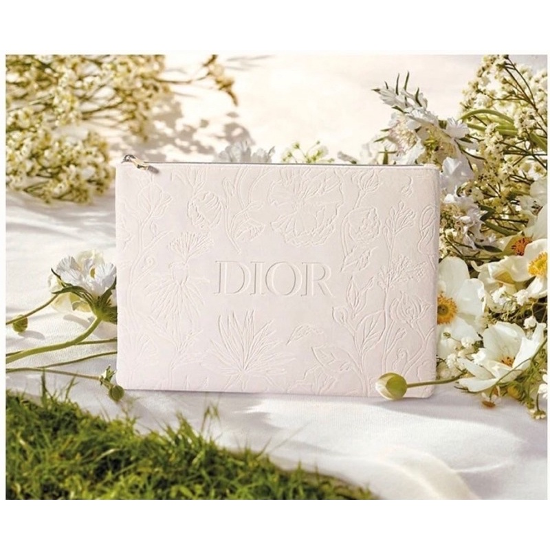 Dior White Cosmetic Bags