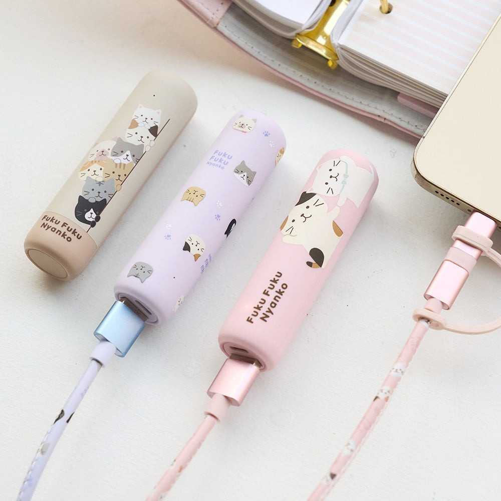 Slim mobile battery แบตสำรองลายแมว