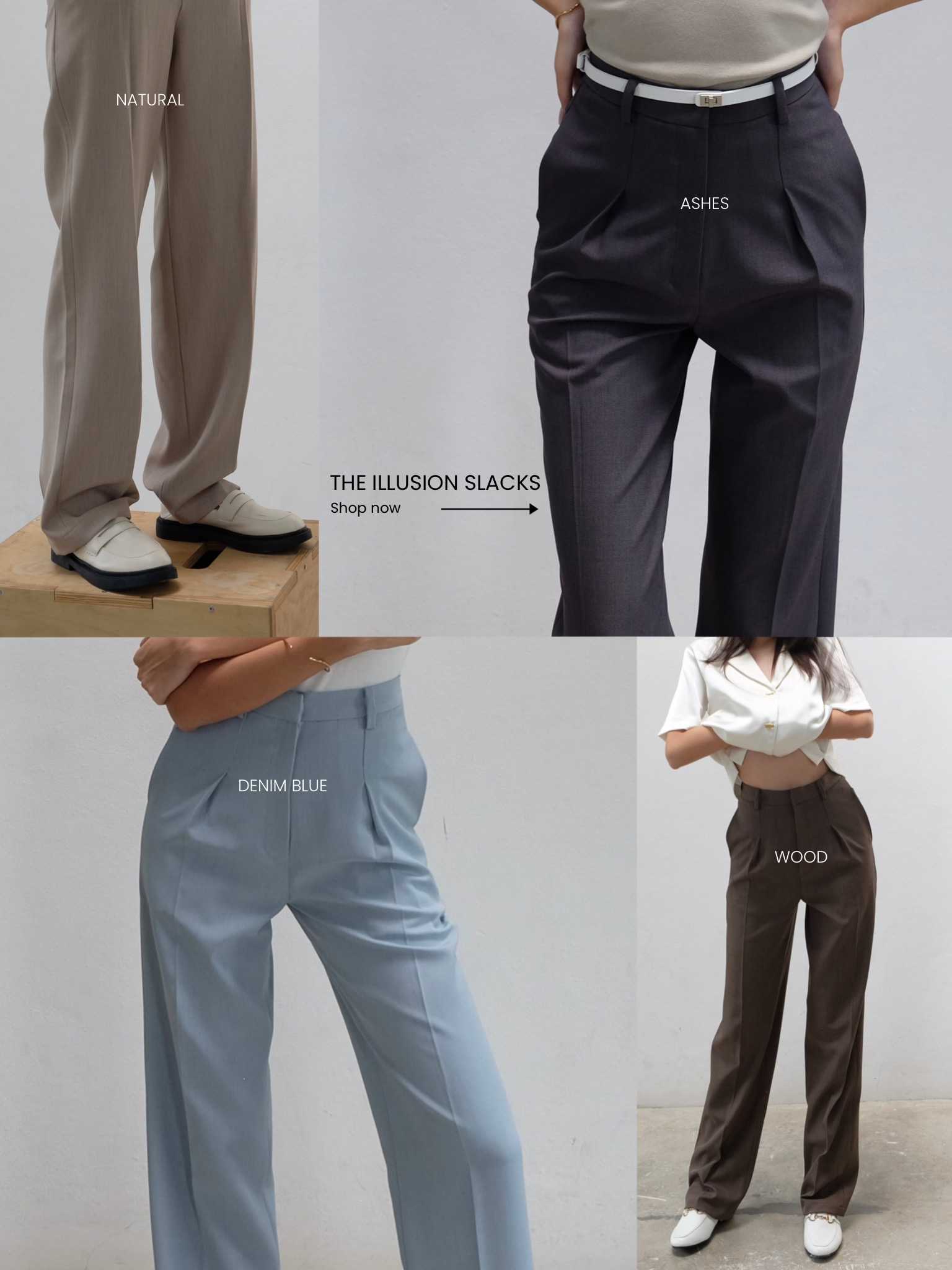 DEFECT SALE illusion slacks