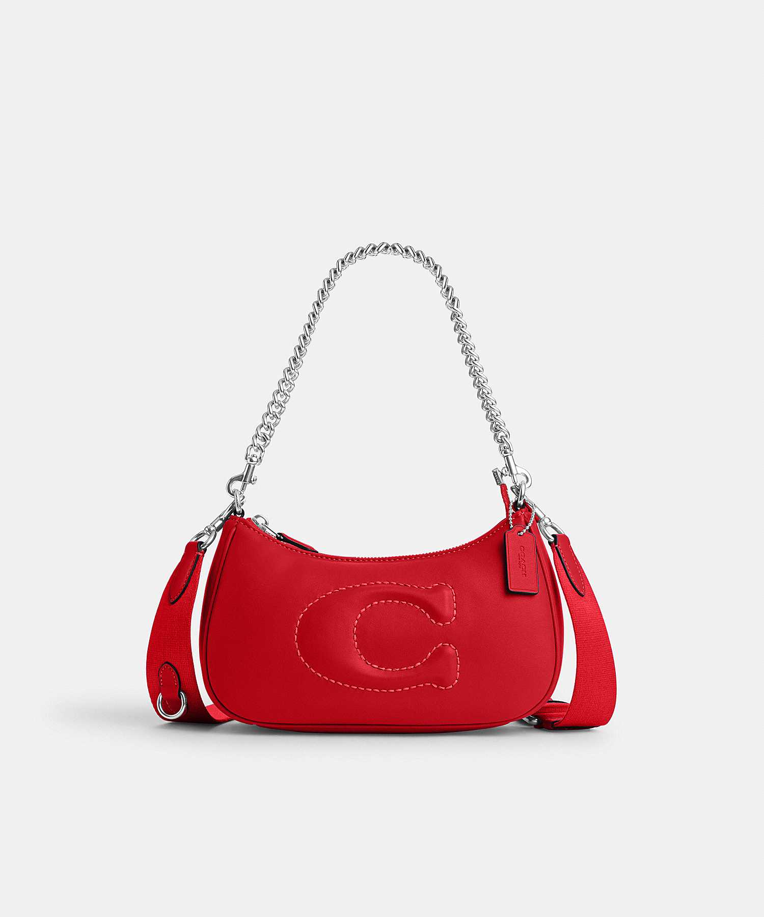 COACH TERI SHOULDER BAG WITH SIGNATURE QUILTING CJ608 SVRCK