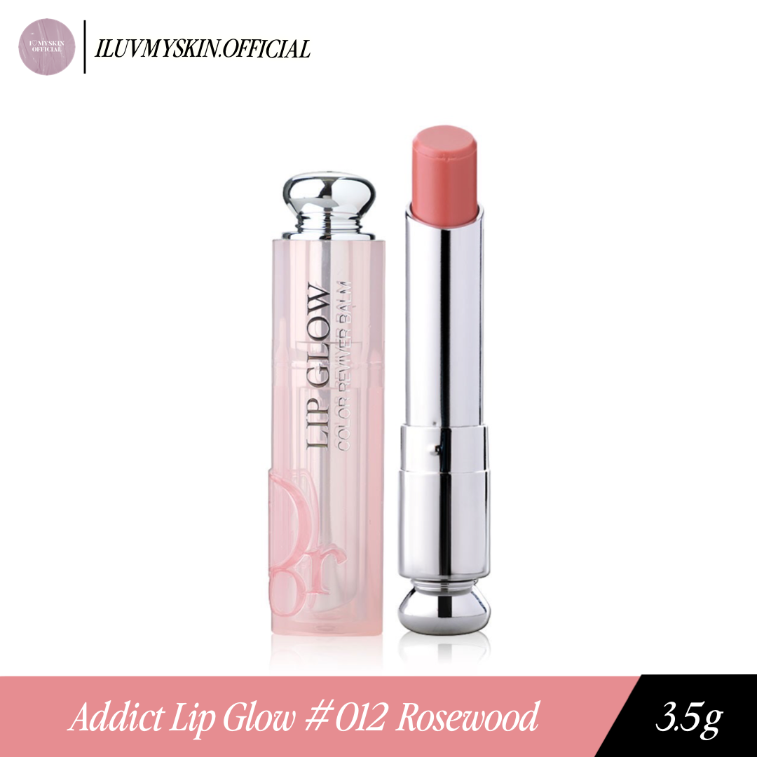 💗แท้/พร้อมส่ง💗 New [Dior] Addict Lip Glow Color Reviving Lip Balm #012 Rosewood | 3.5g (with box)