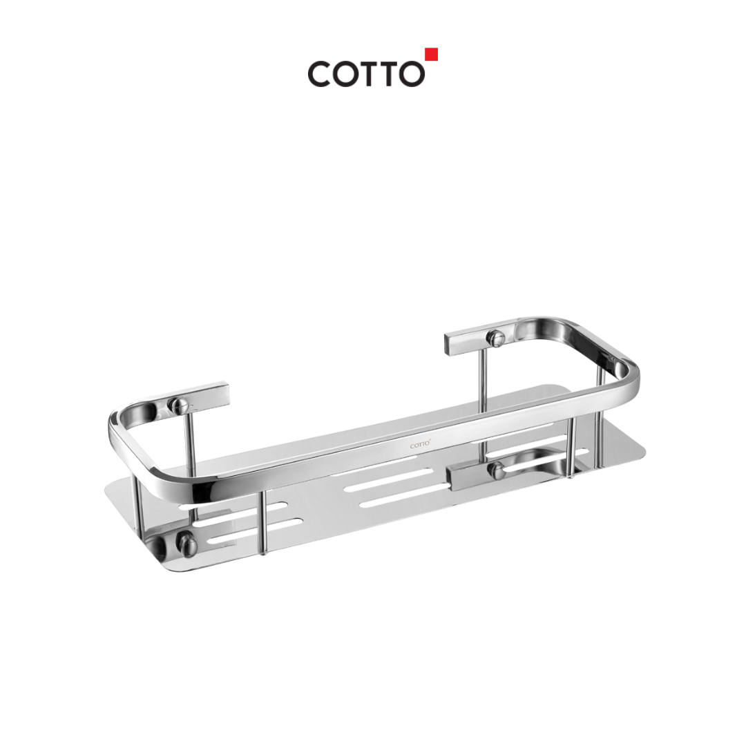 COTTO CT0291(HM) ชั้นวางเอนกประสงค์แบบสี่เหลี่ยม รุ่น บาธรูม แอสเซสเซอรี่